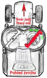 Nůž sekačky 61 cm pravý - AKCE